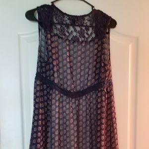 Sheer laced coverup